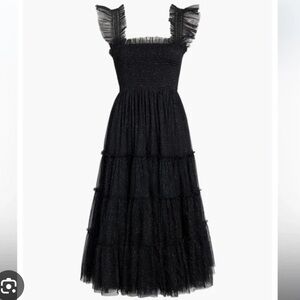 Hill House Black Glitter Tulle Nap Dress